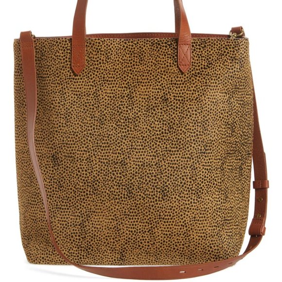 Madewell Medium Transport Genuine Calf Hair Tote - Picture 4 of 8